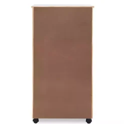 Kirklands Home Office Furniture|Wood 8-Drawer Cary Storage Cart White