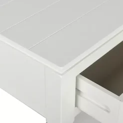 Kirklands Home Console Tables|Wood 2-Drawer Layla Console Table White