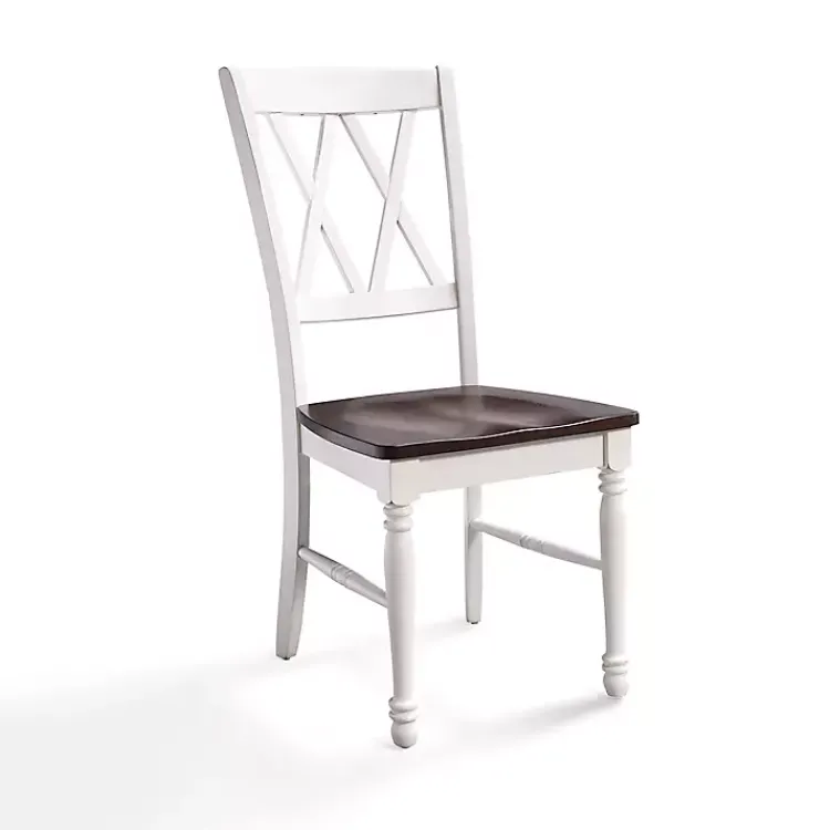 Kirklands Home Dining Chairs|Wood Farmhouse Dining Chairs, Set of 4 White