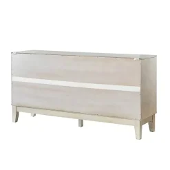 Kirklands Home Cabinets & Sideboards|Wood Geometric 4-Door Cabinet White