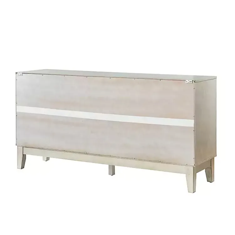 Kirklands Home Cabinets & Sideboards|Wood Geometric 4-Door Cabinet White