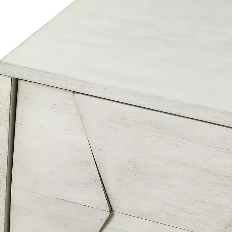 Kirklands Home Cabinets & Sideboards|Wood Geometric 4-Door Cabinet White