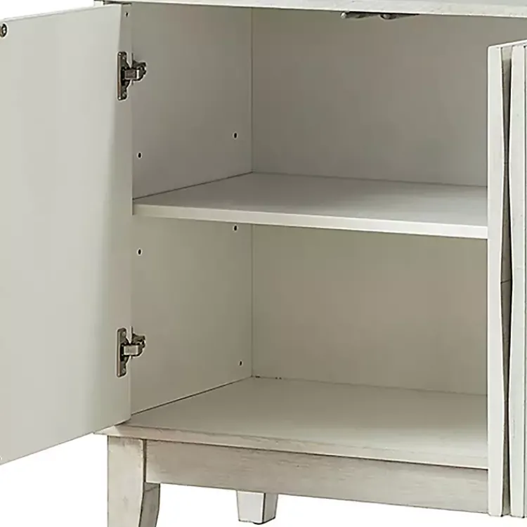 Kirklands Home Cabinets & Sideboards|Wood Geometric 4-Door Cabinet White