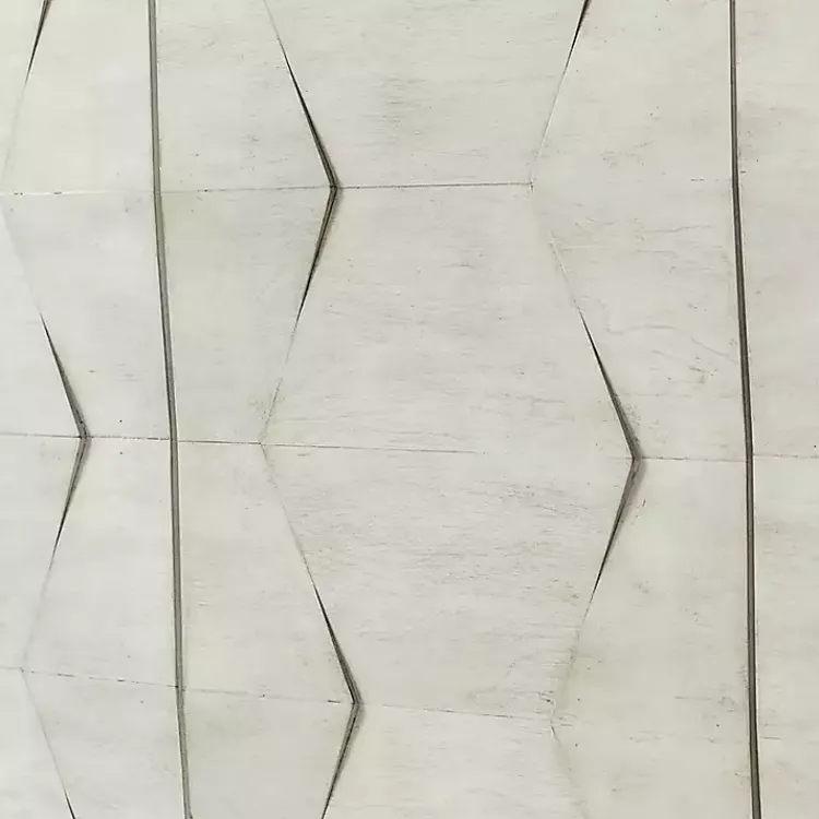 Kirklands Home Cabinets & Sideboards|Wood Geometric 4-Door Cabinet White