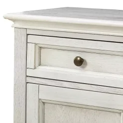 Kirklands Home Cabinets & Sideboards|Wood Glass Door Sideboard Cabinet White