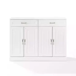 Kirklands Home Cabinets & Sideboards|Wood Panel 4-Door Cabinet White