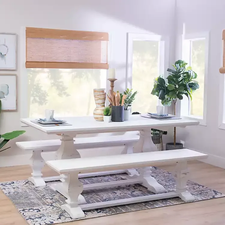 Kirklands Home Dining Tables|Wood Pedestal Dining Table White