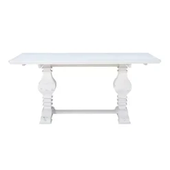 Kirklands Home Dining Tables|Wood Pedestal Dining Table White