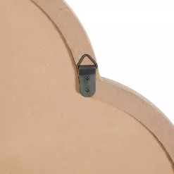 Kirklands Home Clocks|White Wood Scalloped Frame Wall Clock