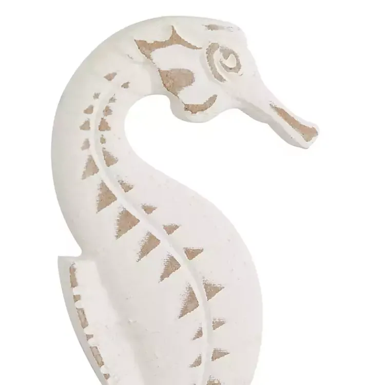 Clearance White Wood Sea Creature Statues, Set of 3 Statues & Figurines