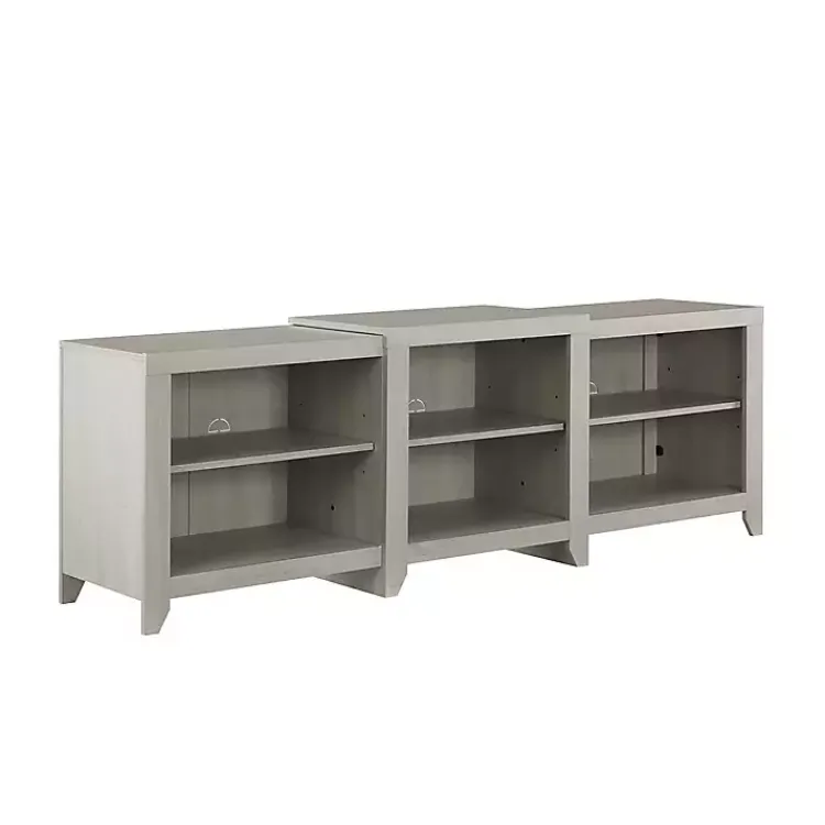 Kirklands Home Tv Stands & Media Consoles|Wood 6-Shelf Media Cabinet White