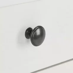 Kirklands Home Accent & End Tables|Wood Side Table with Baskets White