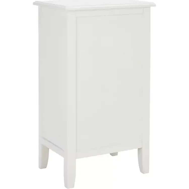 Kirklands Home Accent & End Tables|Wood Side Table with Baskets White