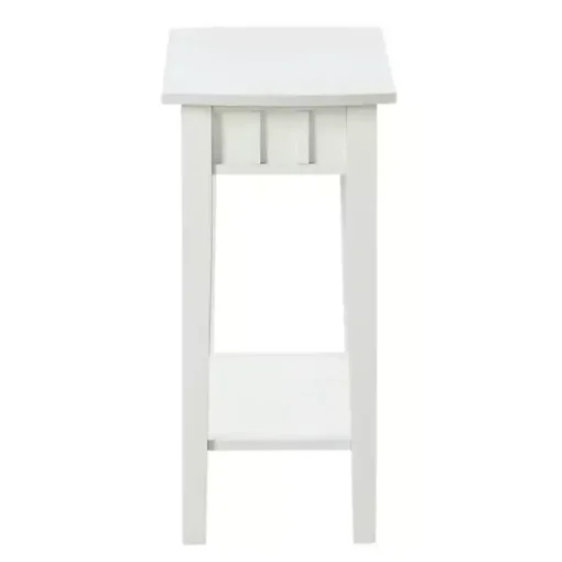 Kirklands Home Accent & End Tables|Wood Slat Accent Table White