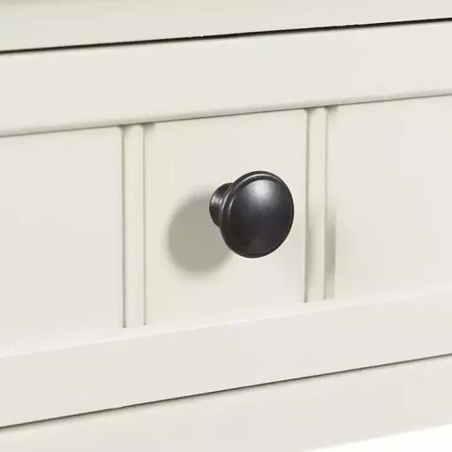 Kirklands Home Accent & End Tables|Wood Square Hampton Accent Table White