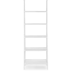 Kirklands Home Bookshelves|Wood 5-Tier Ladder Bookshelf White