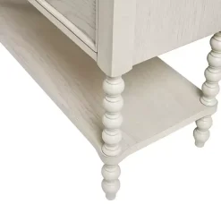 Kirklands Home Cabinets & Sideboards|Wood Turned Legs 2-Drawer Chest White