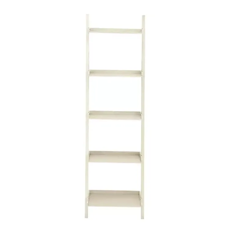 Kirklands Home Office Furniture|Wooden Leaning Shelf White
