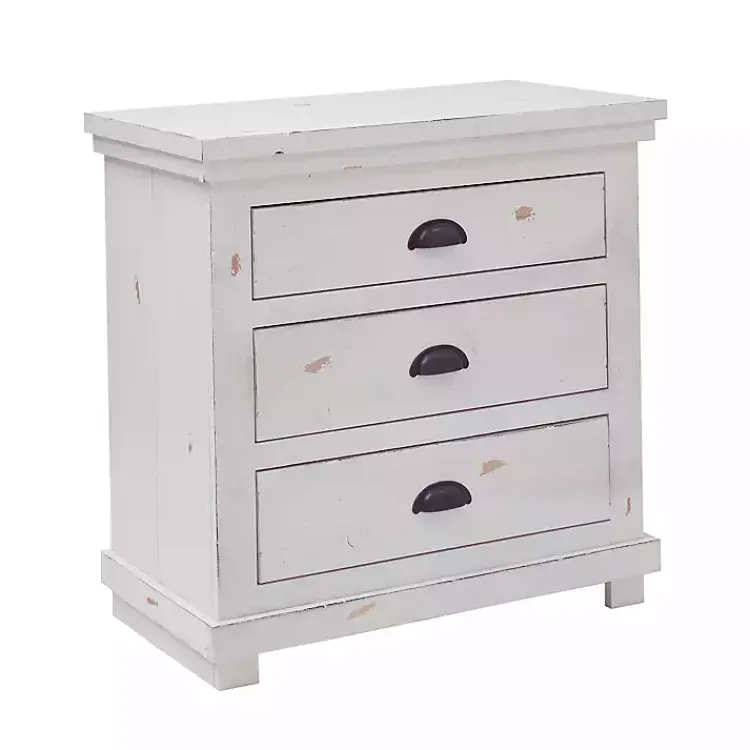 Kirklands Home Nightstands|Wooden Willow Nightstand White