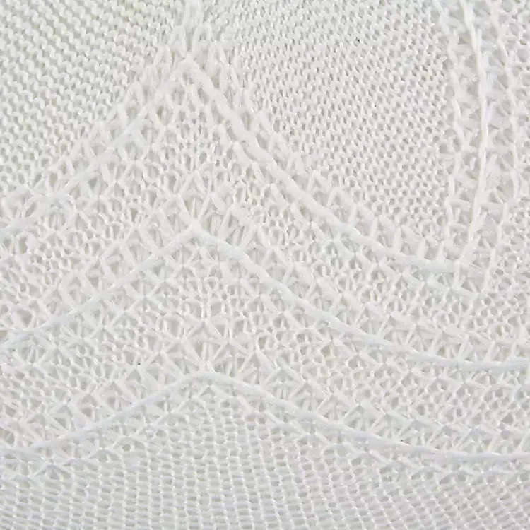 Kirklands Home Table Linens|Woven Round Placemats, Set of 6 White