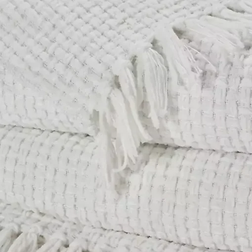 Best Woven Waffle Knit Chenille Throw Blankets & Throws