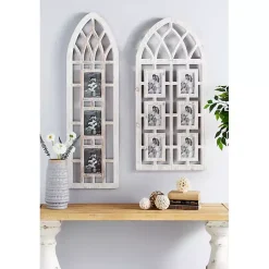 Clearance Whitewash Window Arch 3-Opening Collage Frame Collage Frames
