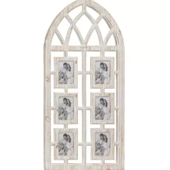 New Whitewash Window Arch 6-Opening Collage Frame Collage Frames
