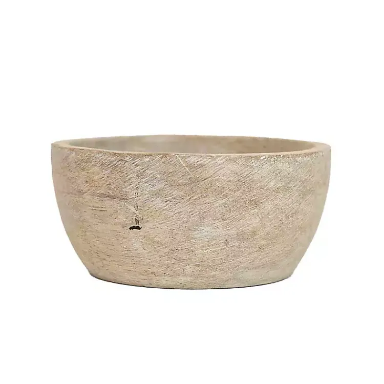 Kirklands Home Kitchen Accessories|wash Wood Pinch Bowls, Set of 3 White
