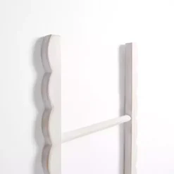 Online wash Wood Scalloped Decorative Ladder Decorative Accents