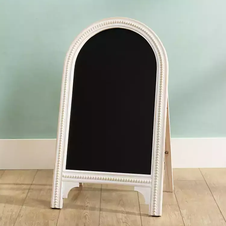 Hot Whitewashed Beaded Chalkboard Easel Memo & Chalkboards