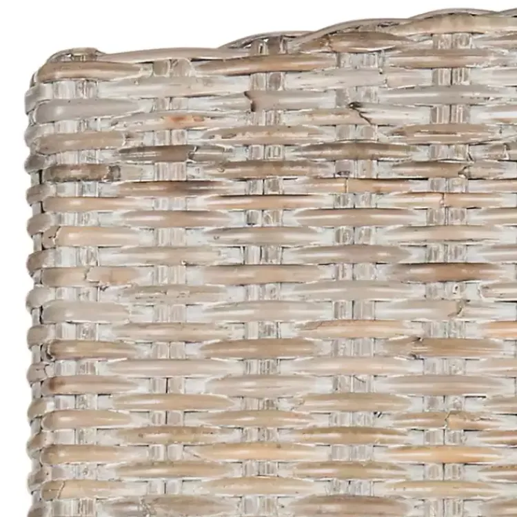 Kirklands Home Dining Chairs|Whitewashed Kubu Rattan Dining Chairs, Set of 2 Ivory