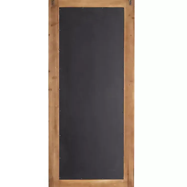 Kirklands Home Decorative Mirrors|Whitewashed Natural Beaded Wood Wall Mirror