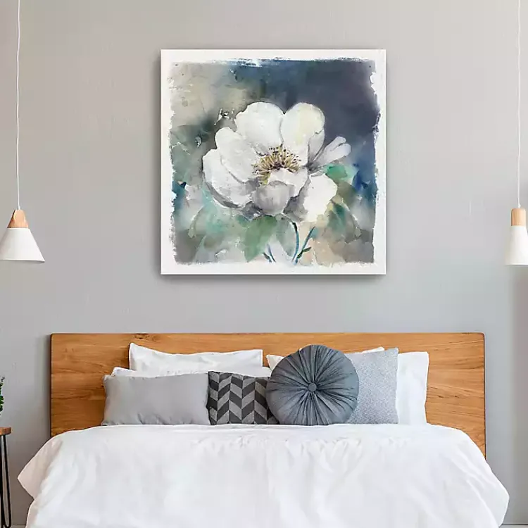 Kirklands Home Canvas Art|Whitewashed Peony Canvas Art Print