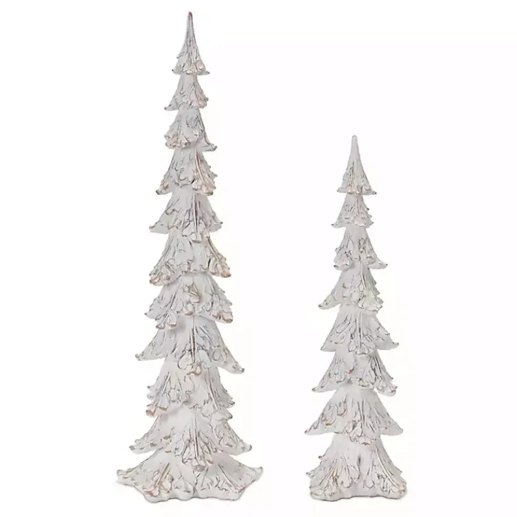 Best washed Pine Trees, Set of 2 Christmas Decorations
