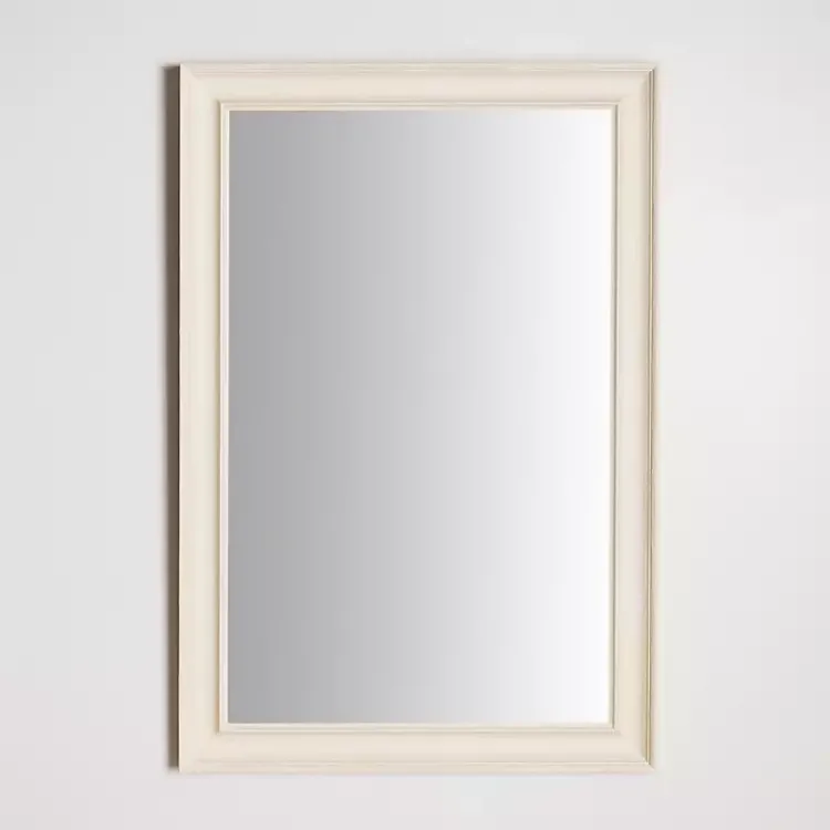 Kirklands Home Framed Mirrors|Whitewashed Scoop Maggie Profile Mirror, 24x36 in.