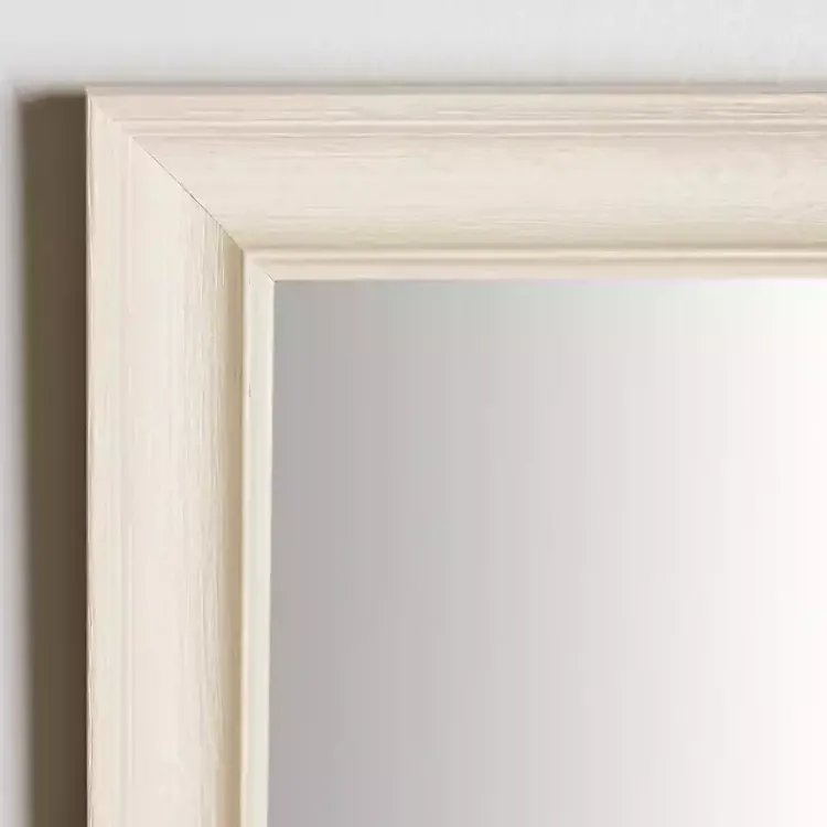 Kirklands Home Framed Mirrors|Whitewashed Scoop Maggie Profile Mirror, 24x36 in.