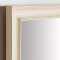 Kirklands Home Framed Mirrors|Whitewashed Scoop Maggie Profile Mirror, 24x36 in.