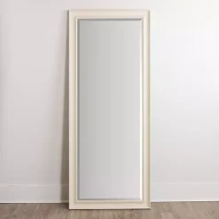 Kirklands Home Framed Mirrors|Whitewashed Scoop Maggie Profile Mirror, 28x68 in.