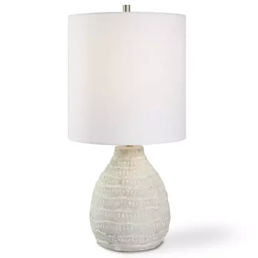 Kirklands Home Table Lamps|washed Textured Ellie Table Lamp White