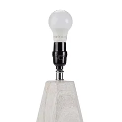 Kirklands Home Table Lamps|washed Wood Flynn Table Lamp White