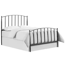Kirklands Home Beds & Headboards|Whitley Metal Slat Queen Bed Black