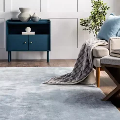 Kirklands Home Area Rugs|Whitlow Shag Washable Area Rug, 8x10 Blue