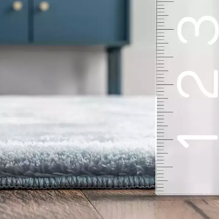 Kirklands Home Area Rugs|Whitlow Shag Washable Area Rug, 6x9 Blue