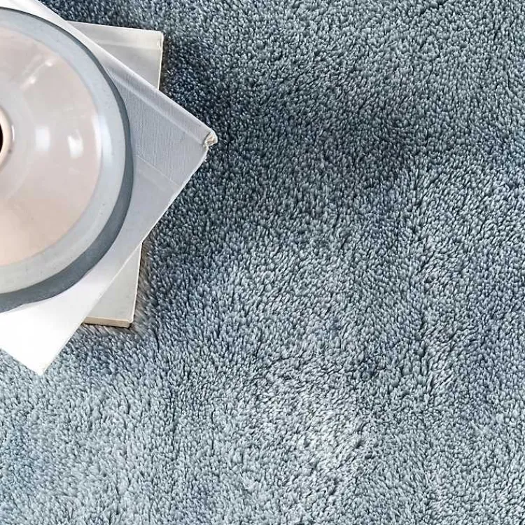 Kirklands Home Area Rugs|Whitlow Shag Washable Area Rug, 6x9 Blue