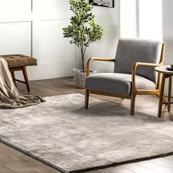 Kirklands Home Area Rugs|Whitlow Shag Washable Area Rug, 6x9 Gray