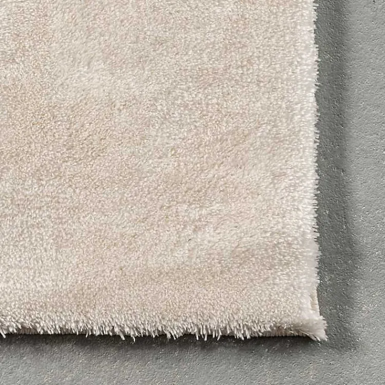 Kirklands Home Area Rugs|Whitlow Shag Washable Area Rug, 6x9 Ivory