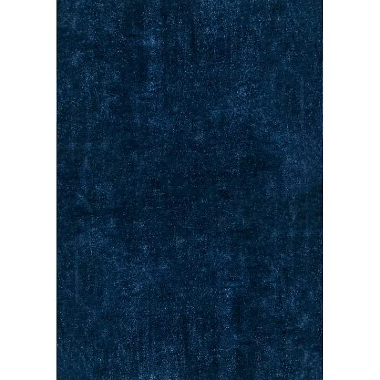Kirklands Home Area Rugs|Whitlow Navy Shag Washable Area Rug, 8x10 Blue