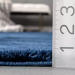 Kirklands Home Area Rugs|Whitlow Navy Shag Washable Area Rug, 8x10 Blue