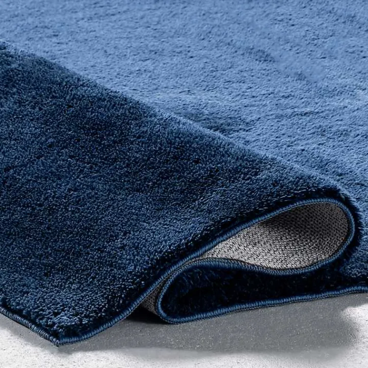 Kirklands Home Area Rugs|Whitlow Navy Shag Washable Area Rug, 8x10 Blue