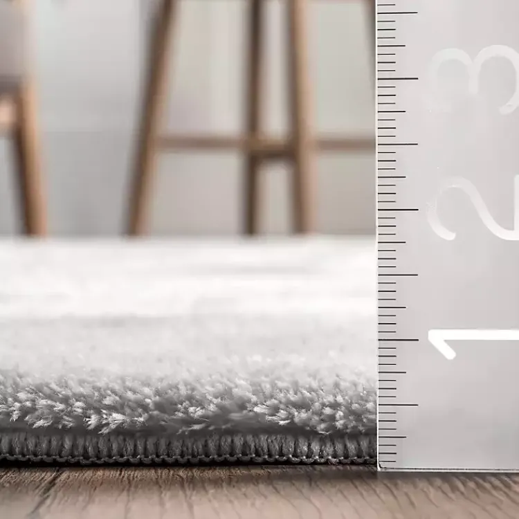 Kirklands Home Area Rugs|Whitlow Shag Washable Area Rug, 6x9 Silver